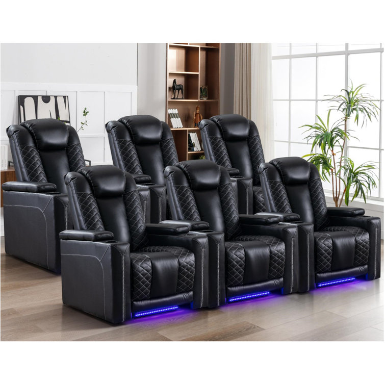 Power reclining 2025 home theater seating